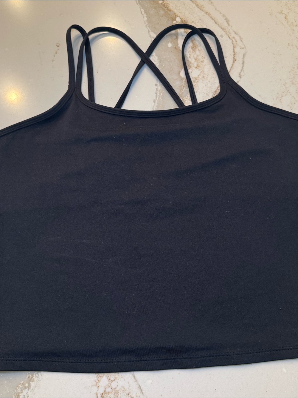 Under Armour Black Double-Strap Crop Tank size: XL